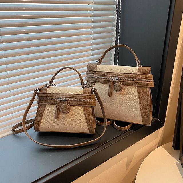 Crossbody Top Handle Tone Two Bag