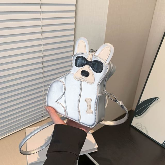 Dog Crossbody Leather Bag Faux