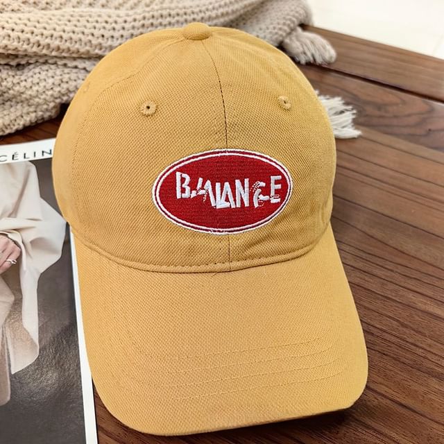 Applique Lettering Cap Baseball