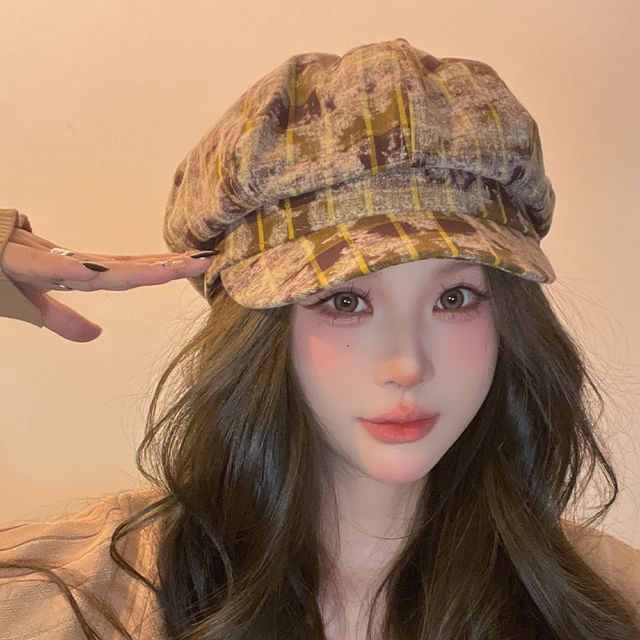 Plaid Cap Newsboy