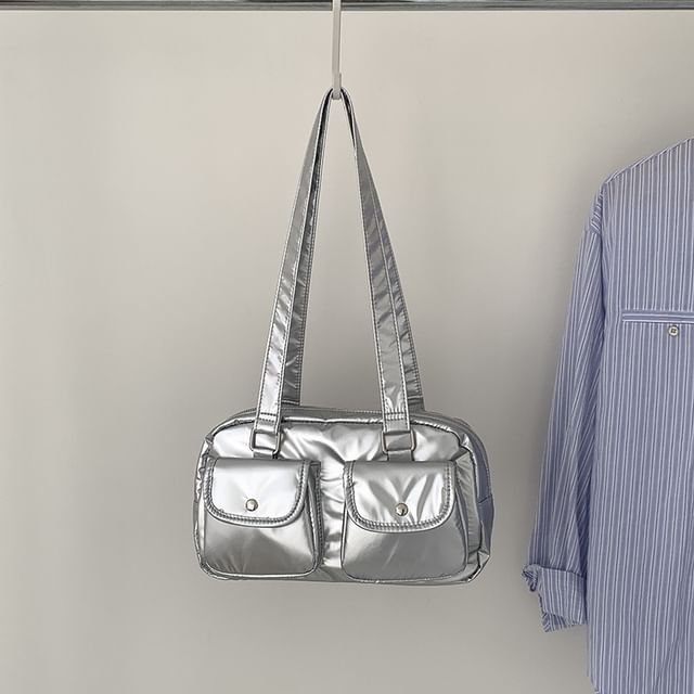 Plain Bag Tote Multi-Pocket