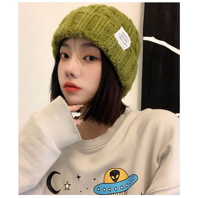 Ear Hat Plain Fluffy