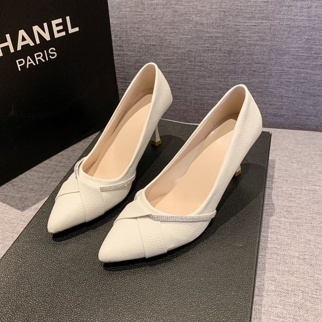 High Pumps Rhinestone Heel