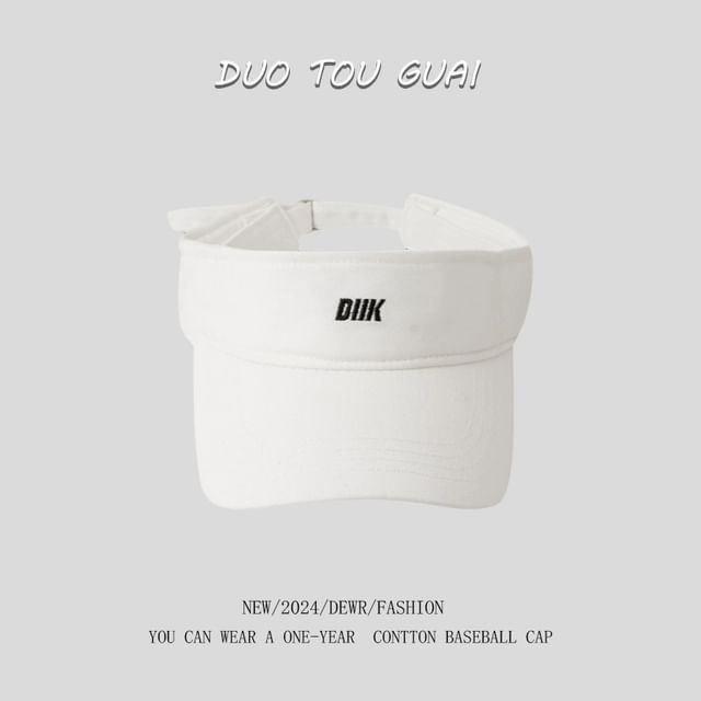 Sun Embroidered Visor Letter