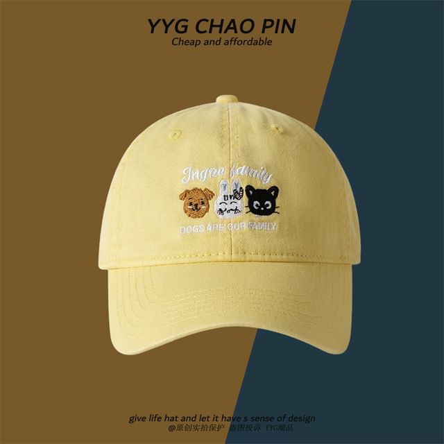 Embroidered Cartoon Baseball Cap
