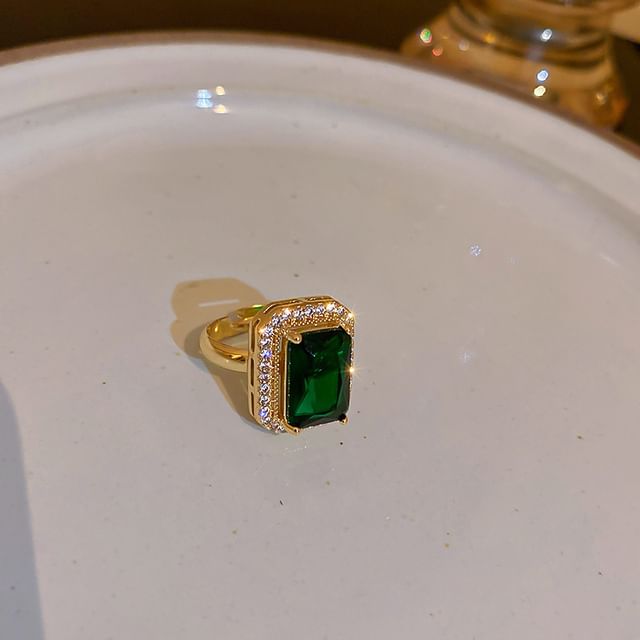 Designs) Rhinestone Open Alloy (Various Ring