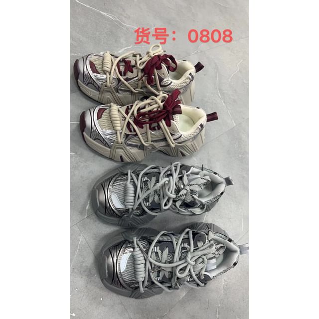 Platform Sneakers Lace-Up