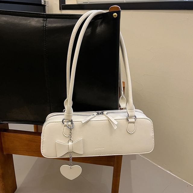 Faux Shoulder Leather Bag