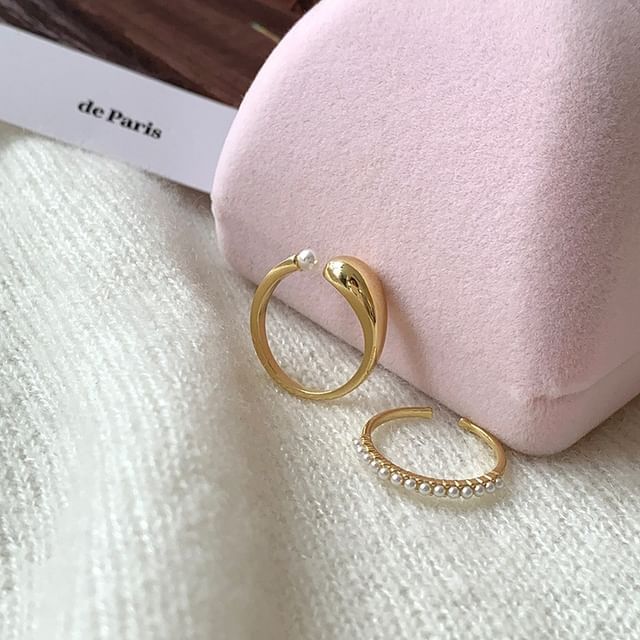 Set Ring Freshwater Pearl /