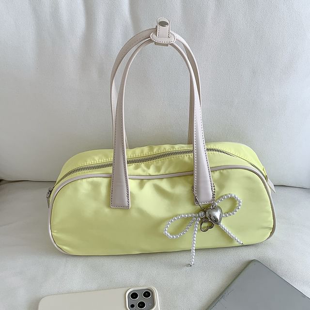 Tote Plain Trim Contrast Bag