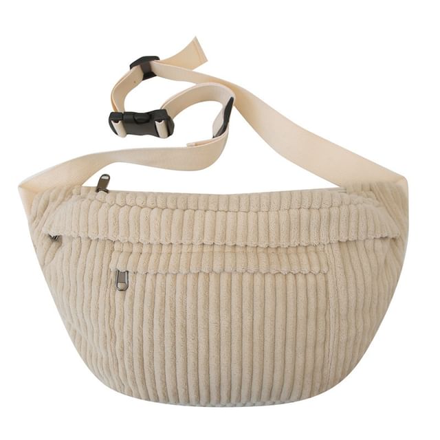 Corduroy Belt Bag Plain
