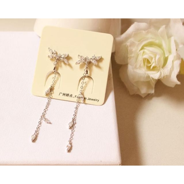 Earring Rhinestone Alloy Dangle