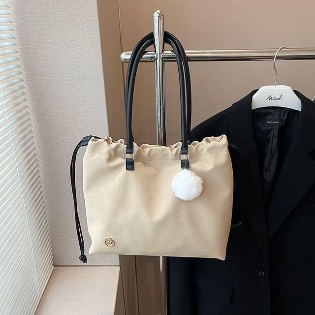 Bag Logo Tote Drawstring Accent