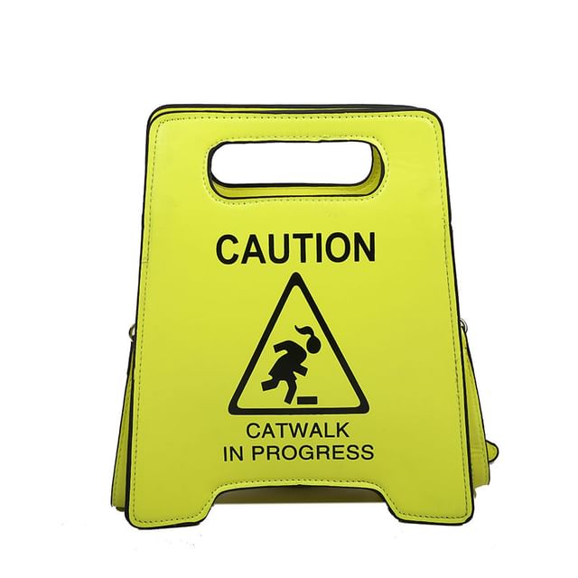 Faux Lettering Bag Leather Crossbody