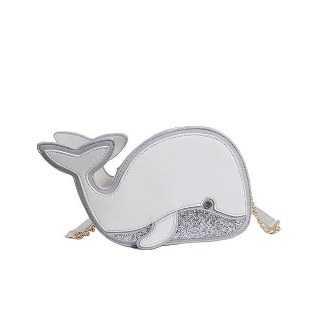 Faux Crossbody Leather Dolphin Bag