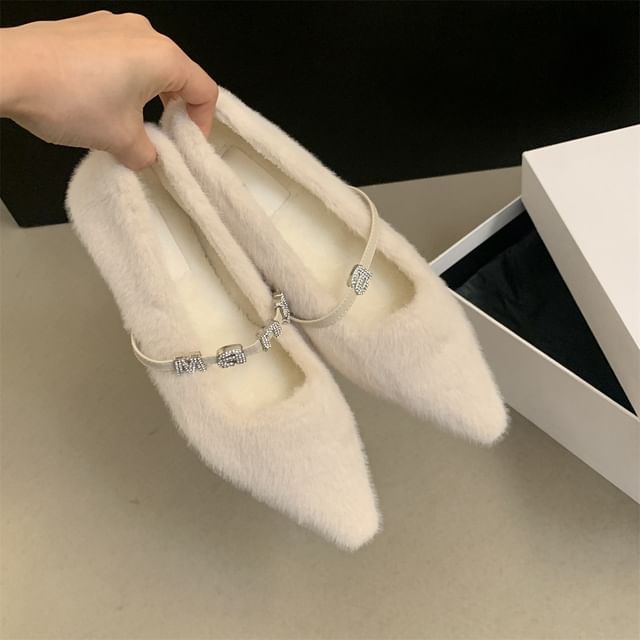 Fleece Flats Pointed
