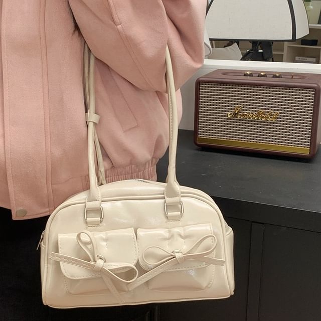 Multi-Pocket Bag Bow Tote