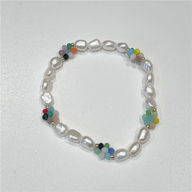 Pearl Sterling / Bead S925 Silver Bracelet Freshwater