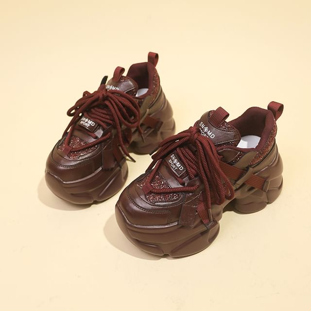 Sneakers Platform Lettering