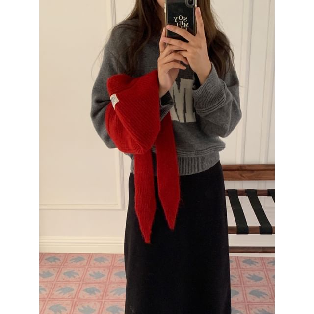 Applique Balaclava Wool