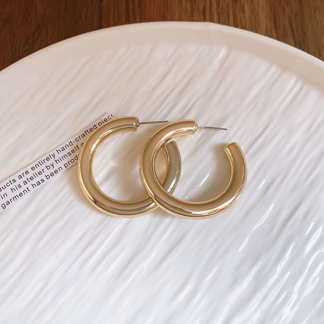 Plain (Various Earring Alloy Hoop Designs)