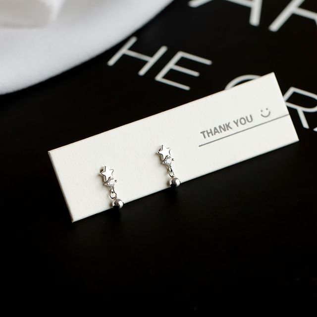 Silver Huggie / Earring S925 Ear Sterling Star Cuff