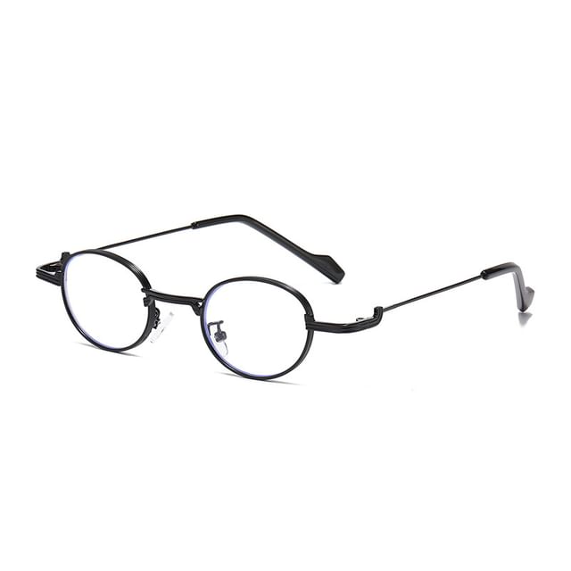 Eyeglasses Blocking Metal Blue / Frame Light Sunglasses Round