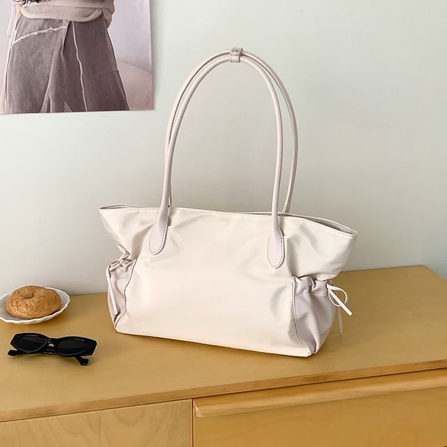 Multi-Pocket Bag Plain Tote