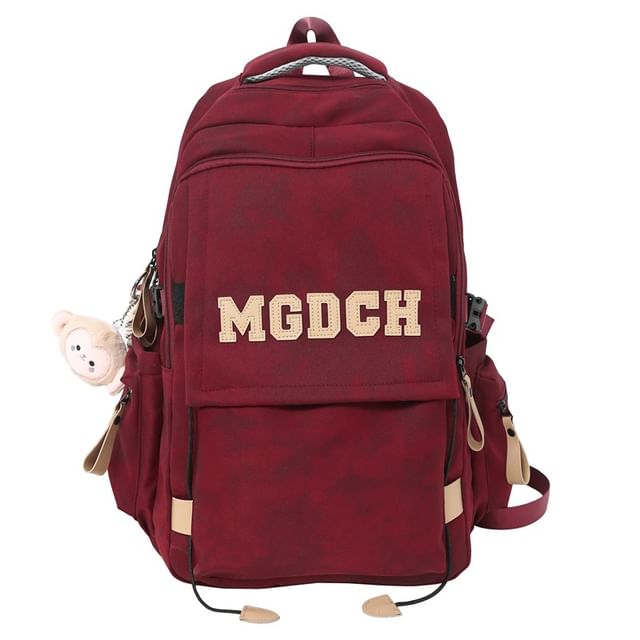 Applique Nylon Charm / Tie Dye Set Laptop Bag Backpack Lettering