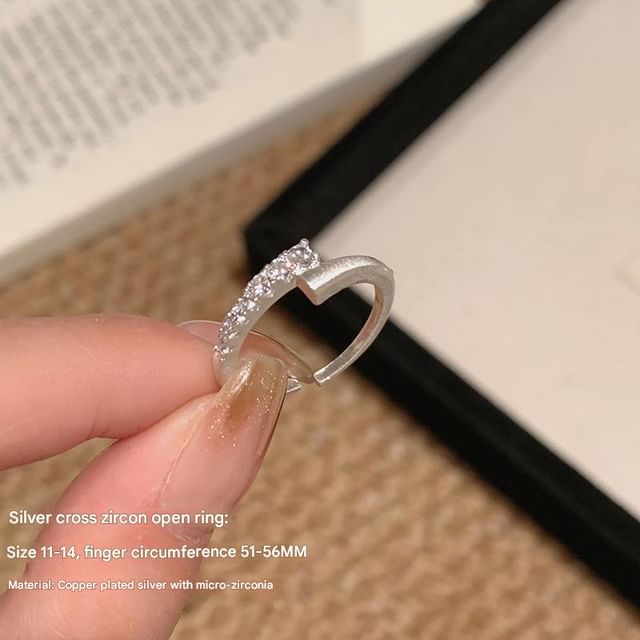 Ring / Open Set Alloy Rhinestone