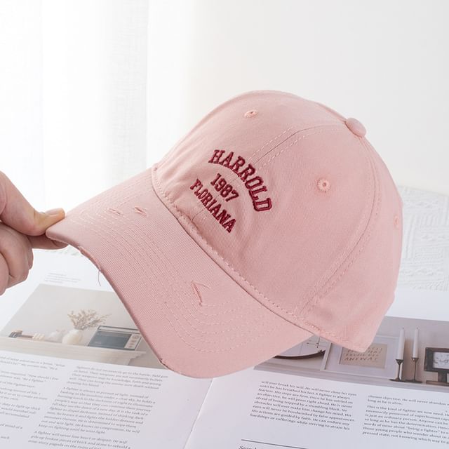 Lettering Embroidery Cap