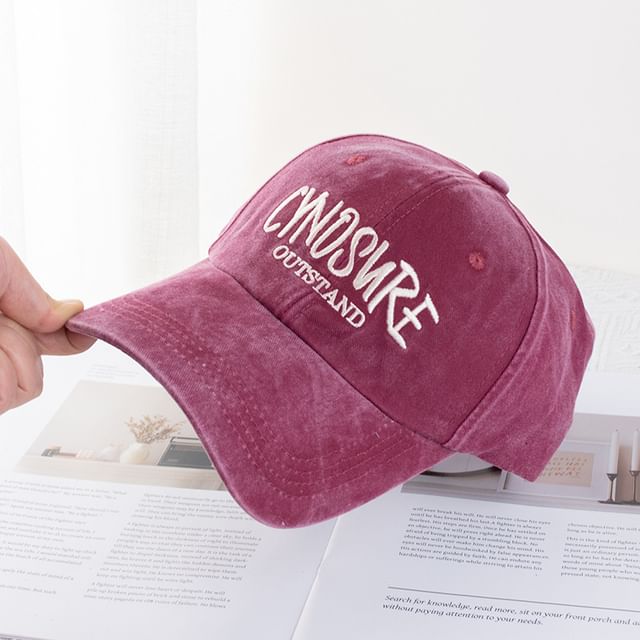 Lettering Washed Cap