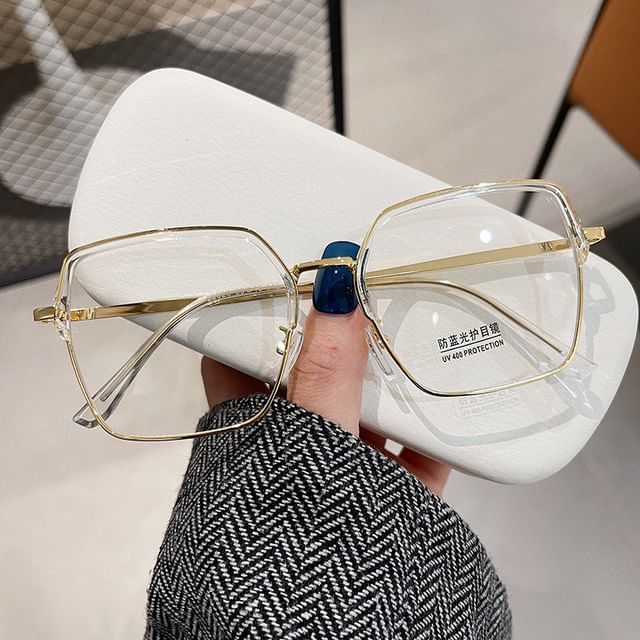 Thin Frame Square Eyeglasses
