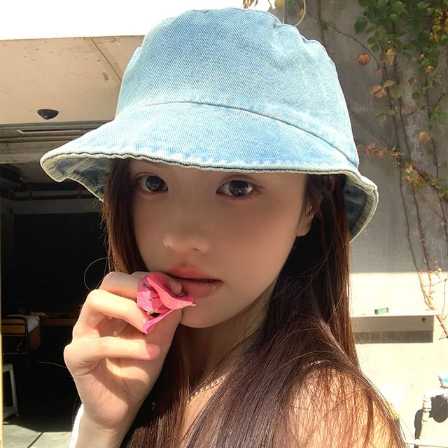 Washed Denim Hat Bucket