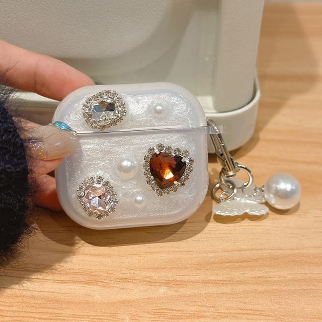Pro Earphone Case Skin AirPods / Rhinestone Charm with