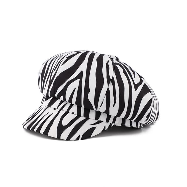 Cap Newsboy Animal Print