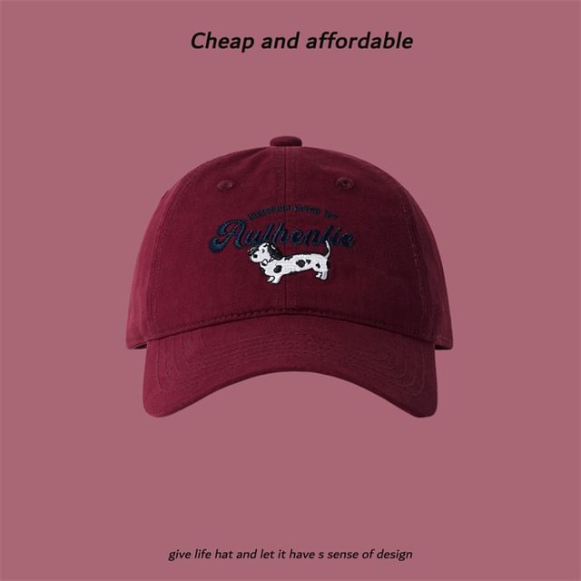 Dog Cap Baseball Embroidered