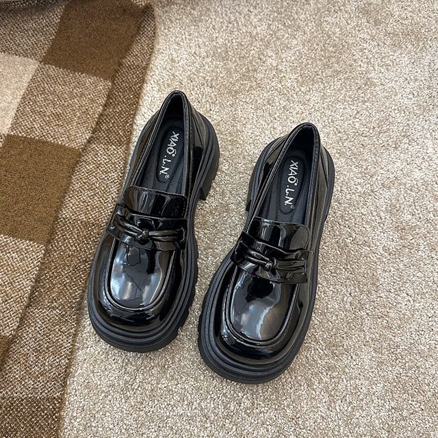 Detail Platform Loafers Plain Knot