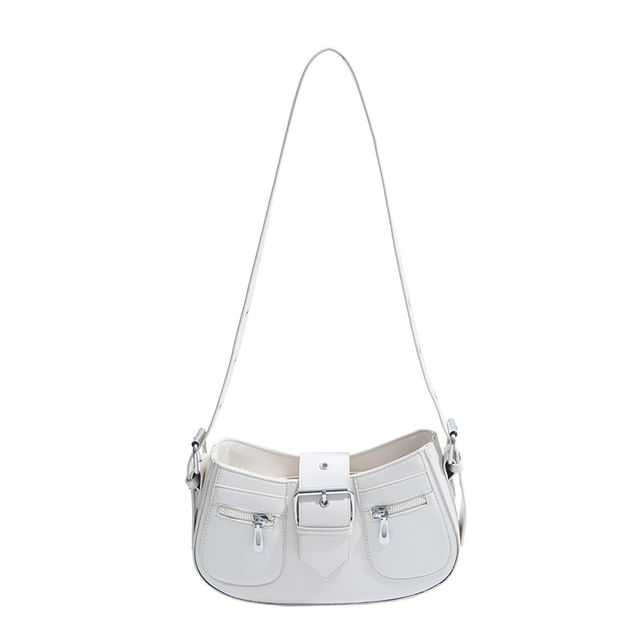 Shoulder Faux Bag Leather Buckled