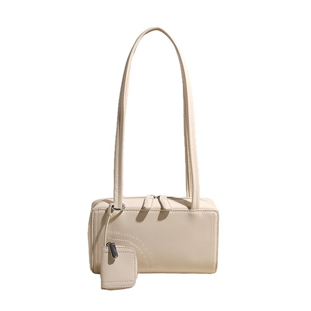 Leather Box Bag Shoulder Faux