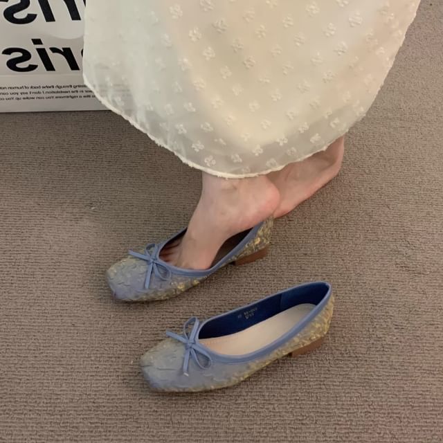 Bow Flats Square-Toe