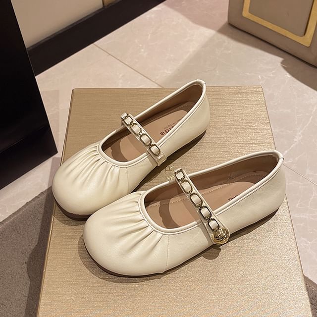 Ruched Mary Flats Jane