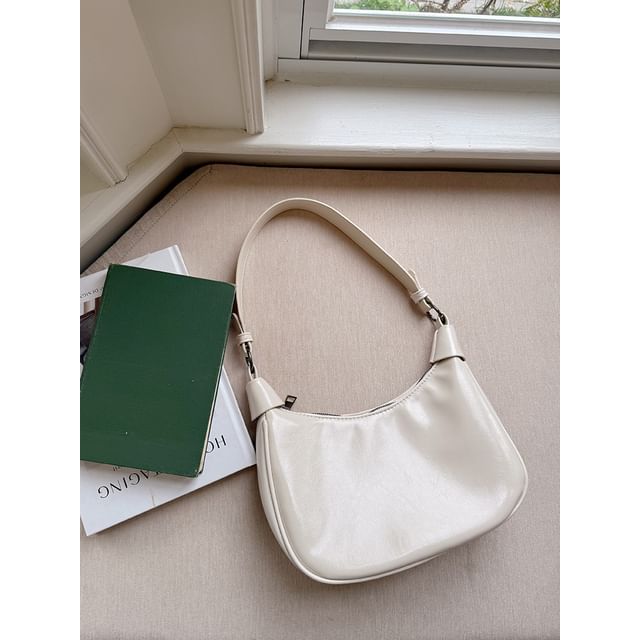 Bag Plain Shoulder Faux Leather