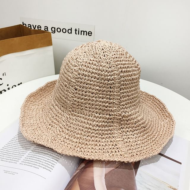 Plain Straw Sun Hat