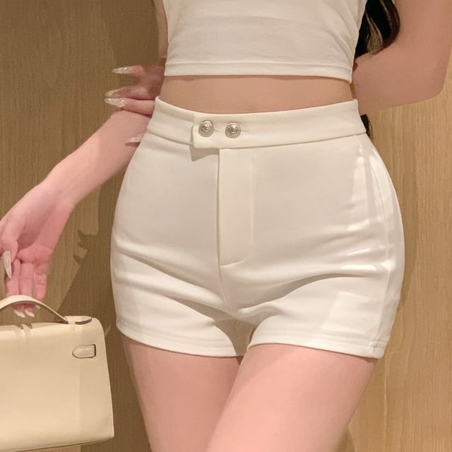 High Hot Waist Pants Plain