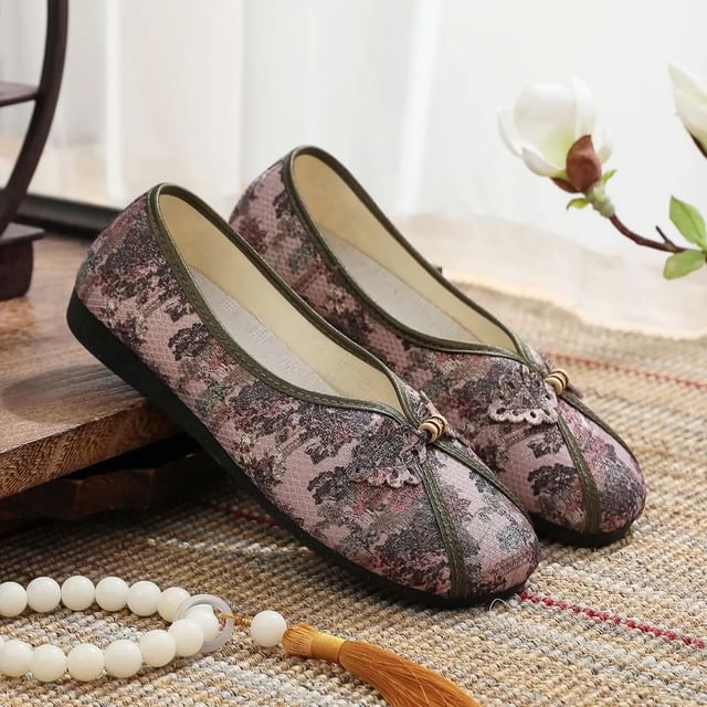 Flats Print Panel Floral