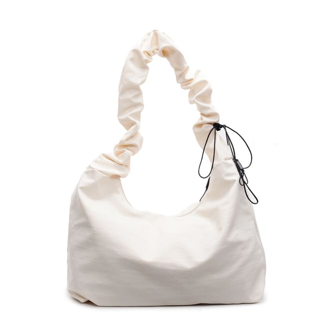 Plain Bag Tote Ruched