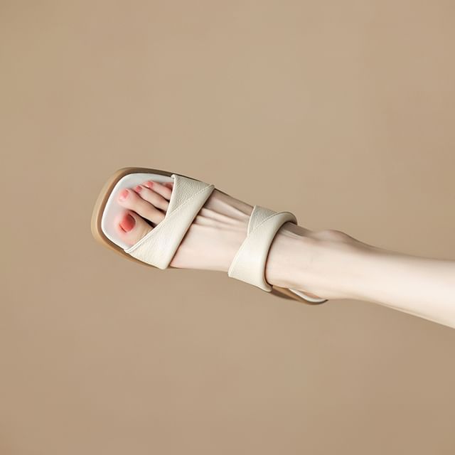 Heel Sandals Slide Chunky