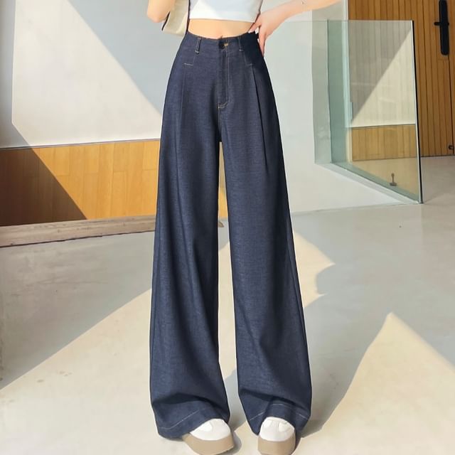 Jeans Designs) Wide Leg Waist (Various High