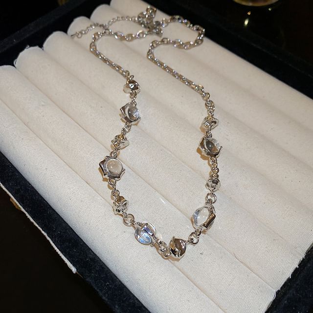 Station / Choker Bracelet Alloy Glass Bead